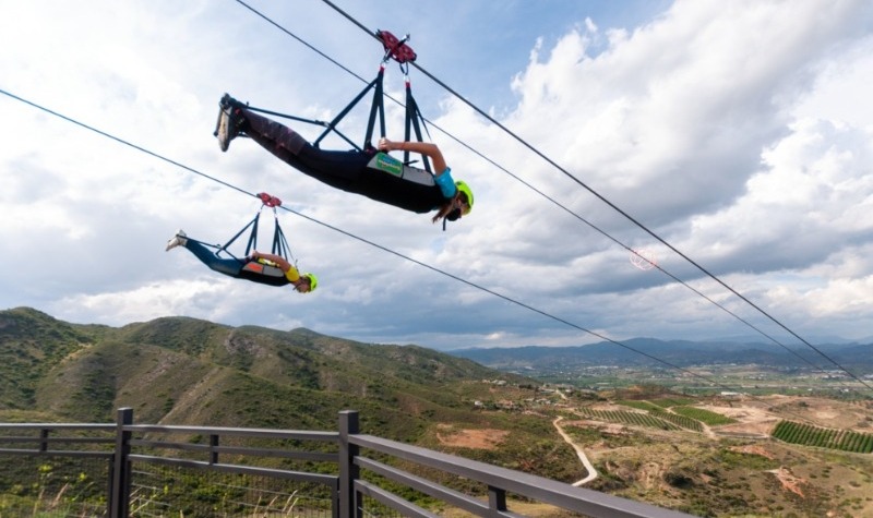 Sunview Park Málaga, the longest zip wire line in Andalucía